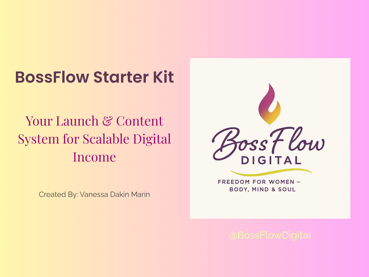 BossFlow Starter Kit: Build, Batch & Begin Selling with Ease