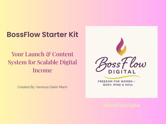 BossFlow Starter Kit: Build, Batch & Begin Selling with Ease